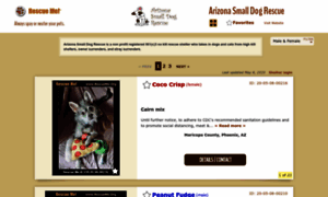 Arizonasmalldogrescue.rescueme.org thumbnail