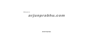 Arjunprabhu.com thumbnail
