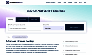 Arkansas.licensesearch.org thumbnail
