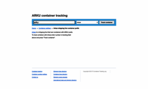 Arku.container-tracking.org thumbnail