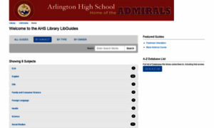 Arlingtonschools.libguides.com thumbnail