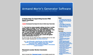 Armandmorinsgeneratorsoftware.wordpress.com thumbnail