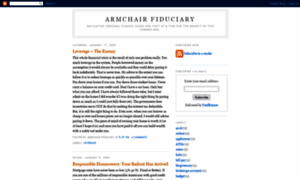 Armchairfiduciary.blogspot.com thumbnail