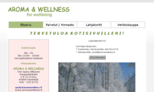 Aromawellness.fi thumbnail