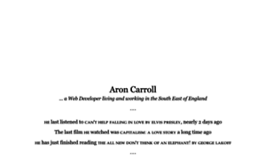 Aroncarroll.com thumbnail