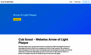 Arrowoflightplaque.com thumbnail