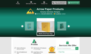 Arrowpaperproducts.co.in thumbnail