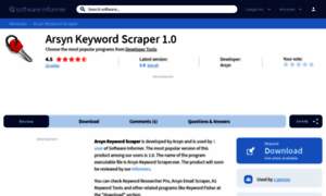 Arsyn-keyword-scraper.software.informer.com thumbnail