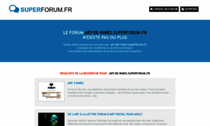 Art-de-rimes.superforum.fr thumbnail