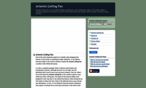 Artemis-ceiling-fan.blogspot.com thumbnail