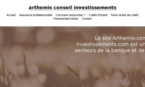 Arthemis-conseil-investissements.com thumbnail