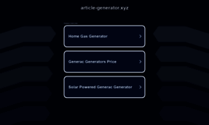 Article-generator.xyz thumbnail