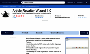 Article-rewriter-wizard.software.informer.com thumbnail