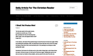 Articlesforthechristianreader.wordpress.com thumbnail