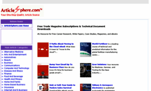 Articlesphere.tradepub.com thumbnail