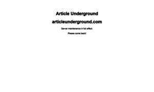 Articleunderground.com thumbnail