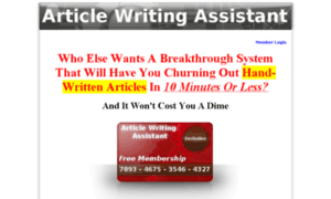 Articlewritingassistant.com thumbnail