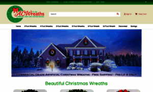 Artificialchristmaswreaths.com thumbnail