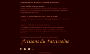 Artisan-du-patrimoine.com thumbnail