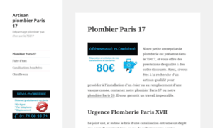 Artisan-plombier-paris-17.fr thumbnail
