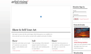 Artist.artistrising.com thumbnail