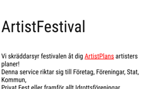 Artistfestival.se thumbnail