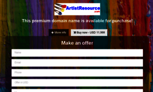 Artistresource.com thumbnail