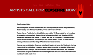 Artists4ceasefire.org thumbnail