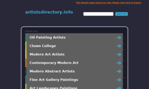 Artistsdirectory.info thumbnail