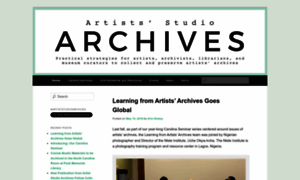 Artiststudioarchives.org thumbnail