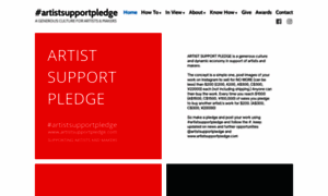 Artistsupportpledge.com thumbnail