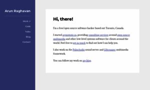 Arunraghavan.net thumbnail
