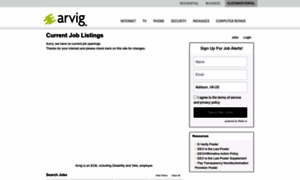 Arvig.applicantpro.com thumbnail