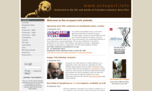 Arvopart.info thumbnail