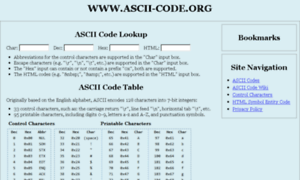 Ascii-code.org thumbnail