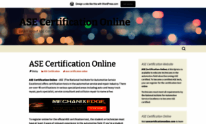 Asecertificationonline.wordpress.com thumbnail