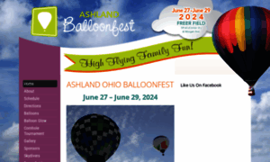Ashlandohioballoonfest.com thumbnail