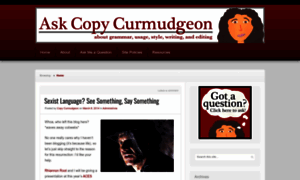 Askcopycurmudgeon.com thumbnail