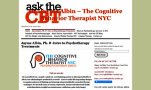Askthecognitivebehaviortherapist.com thumbnail