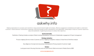 Askwhy.info thumbnail
