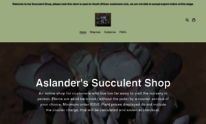 Aslandersucculents.com thumbnail