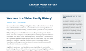 Aslickerfamilyhistory.com thumbnail