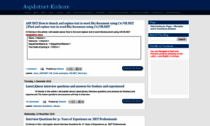 Aspdotnet-kishore.blogspot.com thumbnail