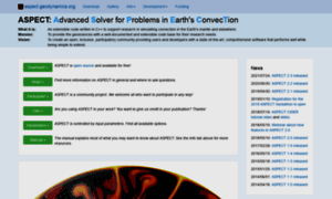 Aspect.geodynamics.org thumbnail