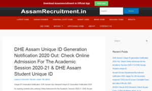 Assamrecruitment.in thumbnail