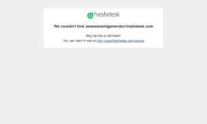 Assessmentgenerator.freshdesk.com thumbnail