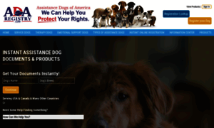 Assistancedogregistry.com thumbnail