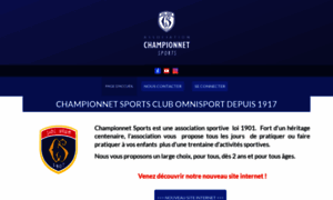 Association-championnet-sports.assoconnect.com thumbnail