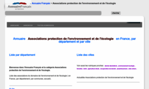 Association-environnement.annuairefrancais.fr thumbnail