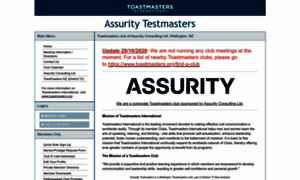 Assurity.toastmastersclubs.org thumbnail